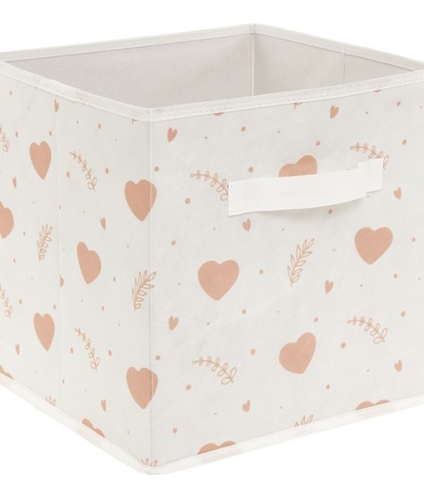 Förvaringskorg Hearts, 2-pack