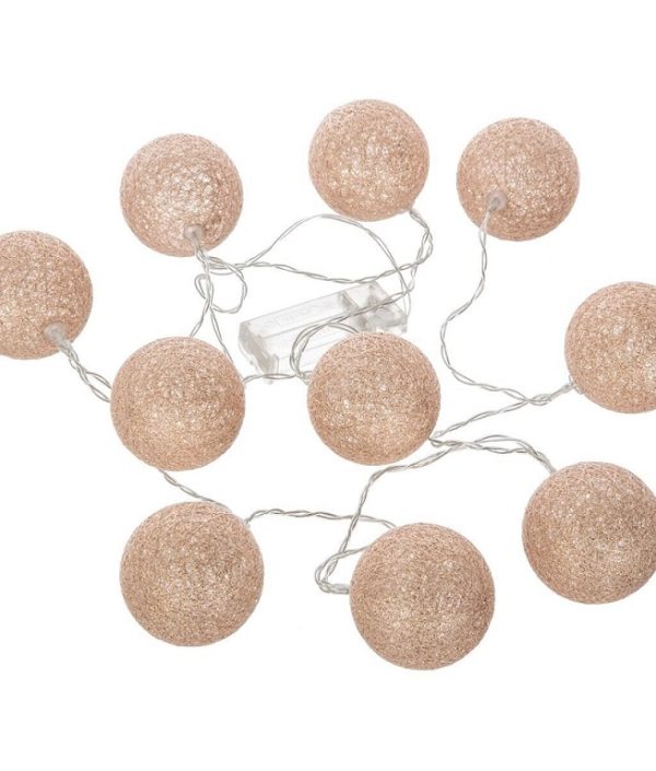 Ljusslinga pink glitter