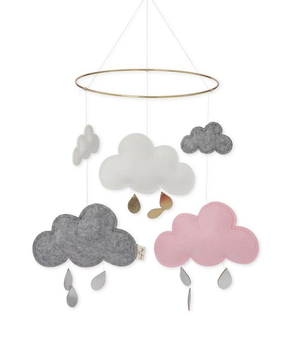 Konges Sløjd, sängmobil Pinkberry, rosa moln