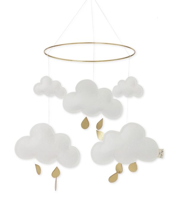 Konges Sløjd, sängmobil Snowberry, vita moln