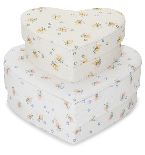 Konges Sløjd, förvaringslådor heart box, Brise d´ete