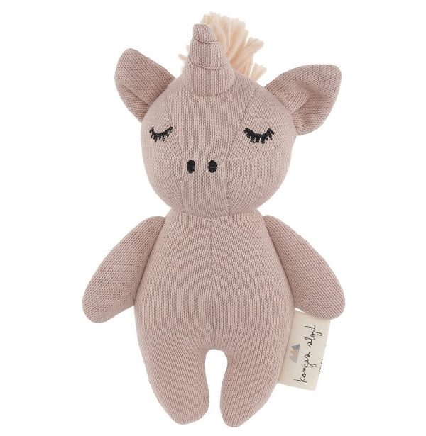 Konges Sløjd, skallra leksak, Mini unicorn fawn rose