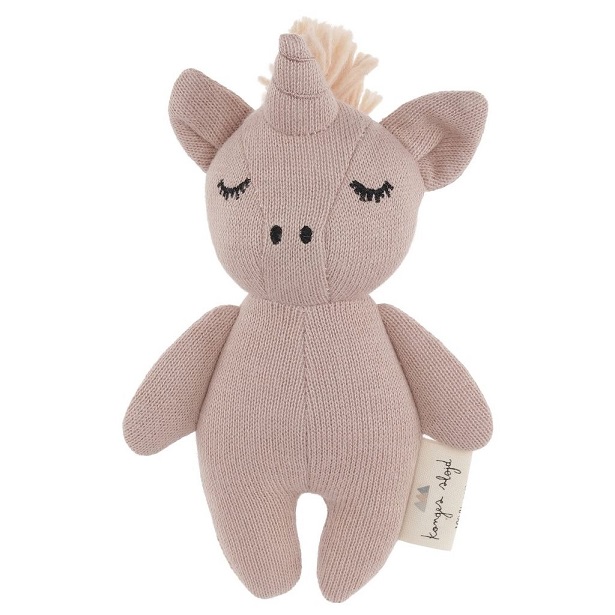 Konges Sløjd, skallra leksak, Mini unicorn fawn rose