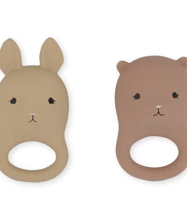 Konges Sløjd, bitleksaker Rabbit Bear, 2-pack