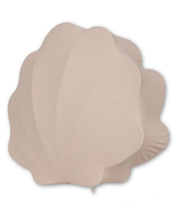 Konges Sløjd, vägglampa i bomull, Blush clam