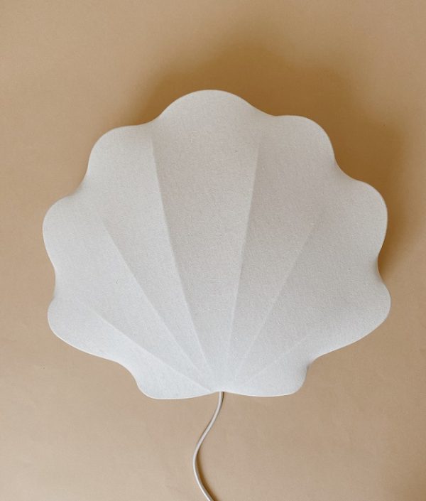 Konges Sløjd, vägglampa i bomull, Off white clam