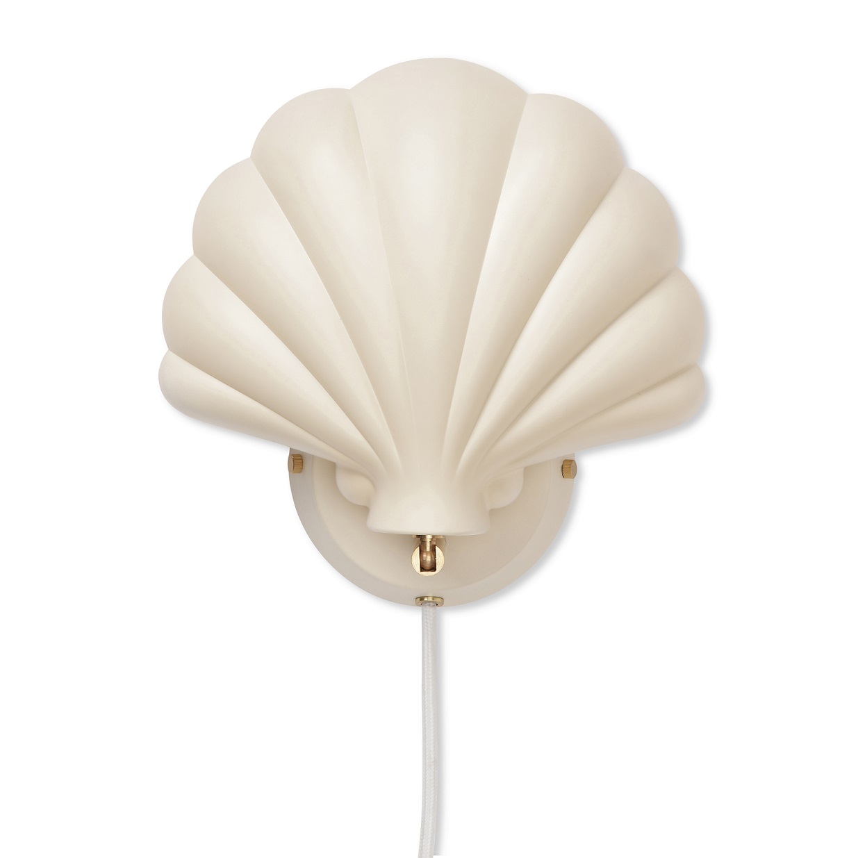 Konges Sløjd, vägglampa i metall, Rose shell