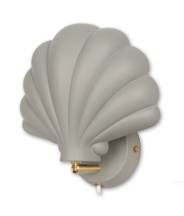 Konges Sløjd, vägglampa i metall, Grey shell