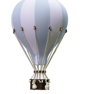 Luftballong Ljusblå/vit