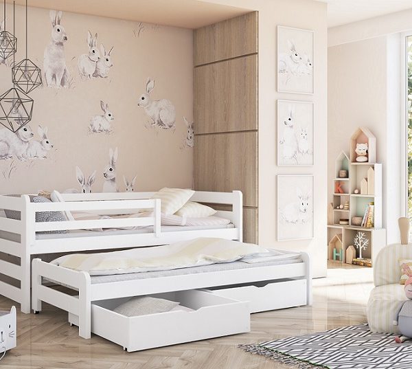 Barnsäng med extrasäng, dagbädd Sebastian