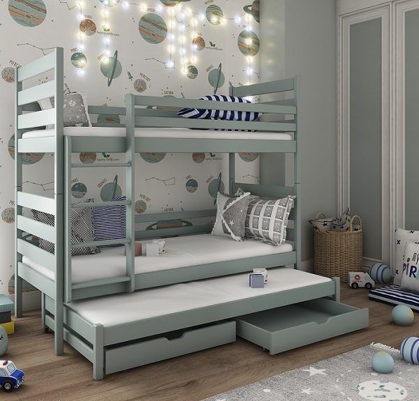 Våningssäng med tre sängar, Tyler