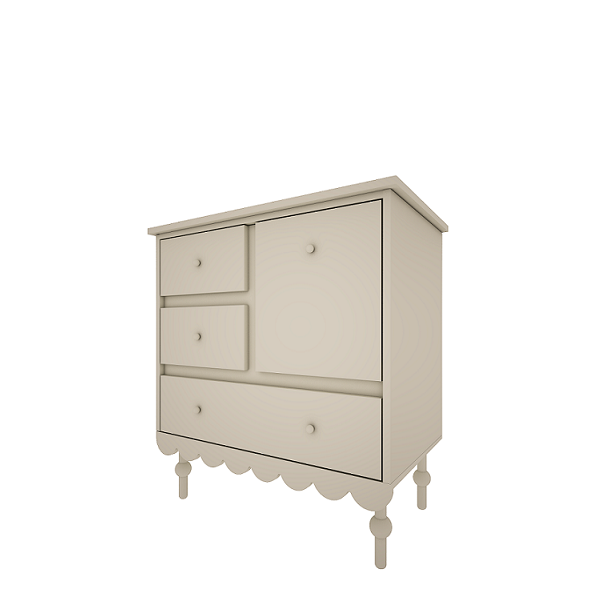 Woodluck, låg byrå Babushka