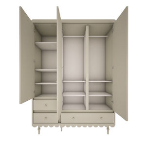 Woodluck, Garderob med 3 dörrar, Babushka