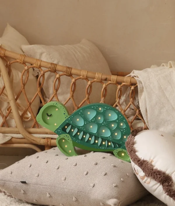 Little Lights, Nattlampa till barnrummet, Sköldpadda Grön