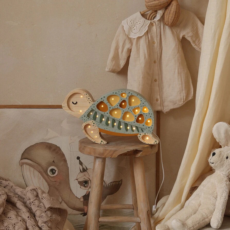 Little Lights, Nattlampa till barnrummet, Sköldpadda Sage - Bild 3