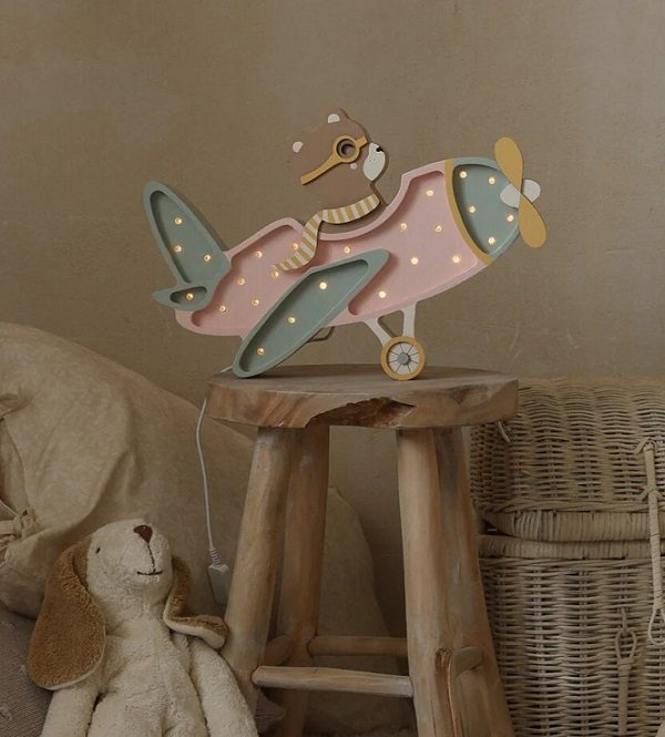 Little Lights, Nattlampa till barnrummet, Vintage flygplan Candy