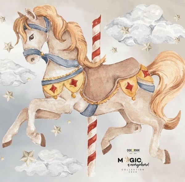 Dekornik, väggklistermärke Magisk häst