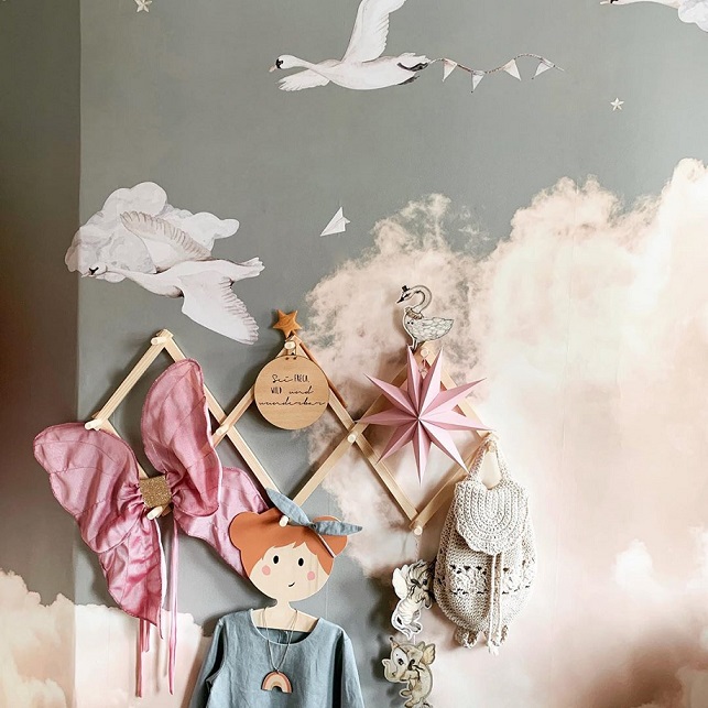 Dekornik, väggklistermärke Svanar - Bild 7