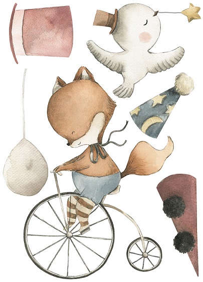 Babylove, väggklistermärke Cirkusdjur - Bild 5