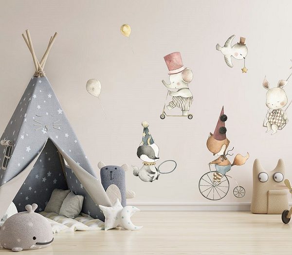 Babylove, väggklistermärke Cirkusdjur