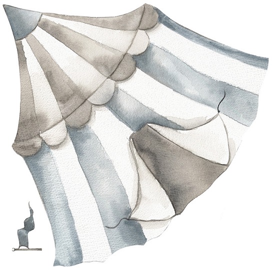 Babylove, väggklistermärke Cirkustält dusty blue - Bild 6