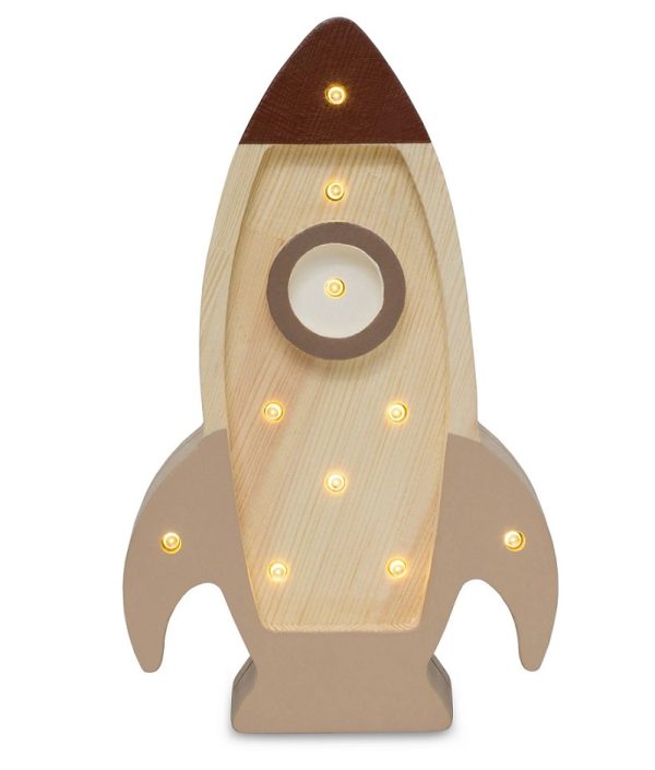 Little Lights, Nattlampa till barnrummet, Rymdraket mini Cappuccino