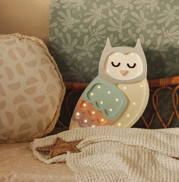 Little Lights, Nattlampa till barnrummet, Uggla pastel