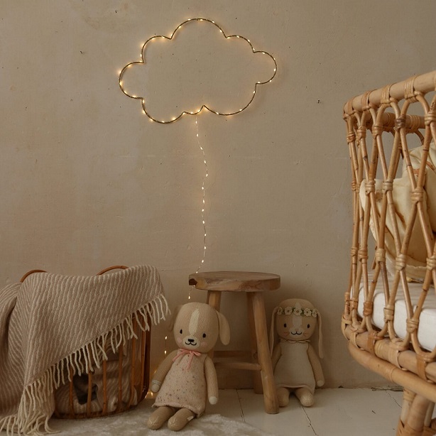 Nattlampa till barnrummet, Moln guld - Bild 2