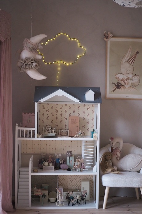 Nattlampa till barnrummet, Moln guld - Bild 3