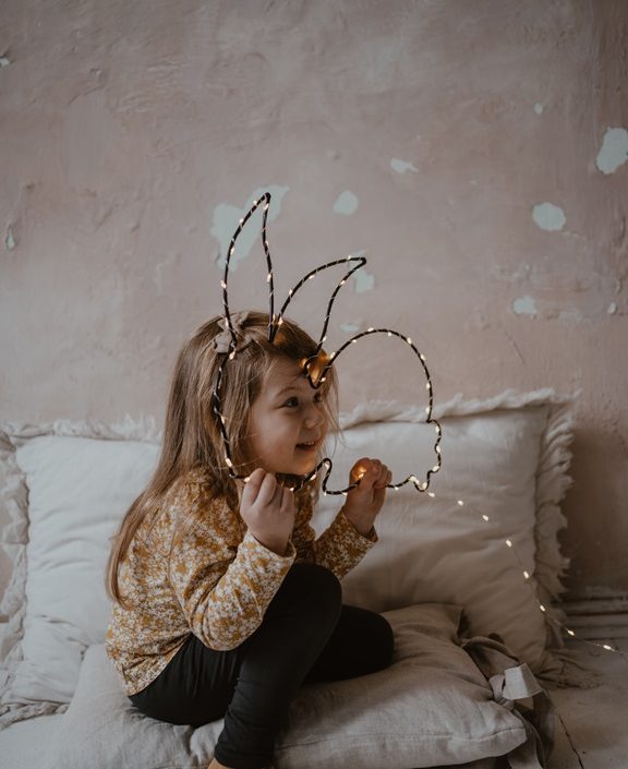 Nattlampa till barnrummet, Kanin svart