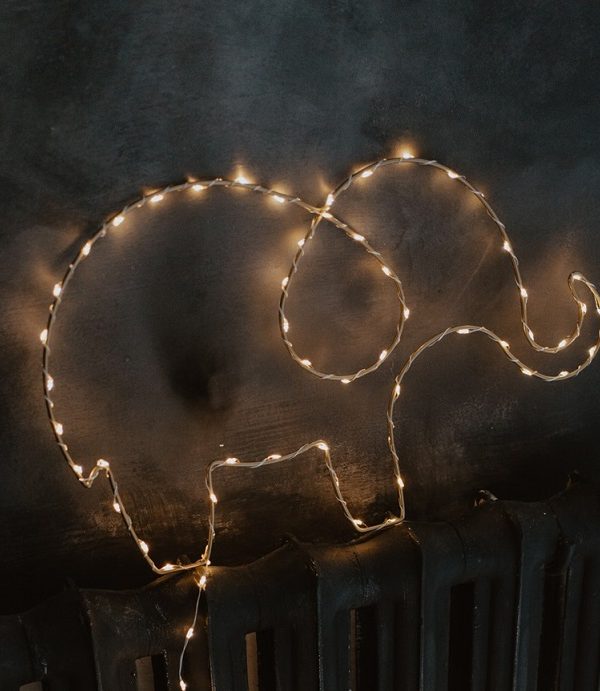 Nattlampa till barnrummet, Elefant guld