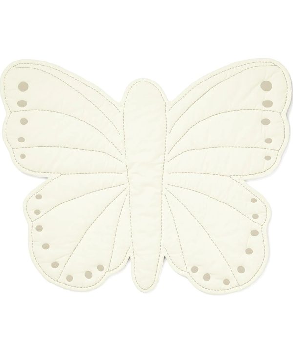 Cam Cam, lekmatta i bomull Butterfly, Off white