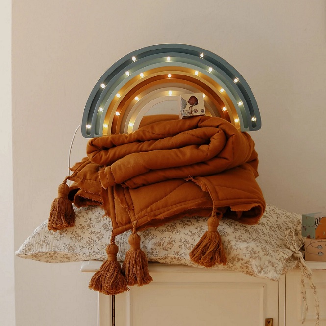 Little Lights, Nattlampa till barnrummet, Regnbåge Denim Blue - Bild 3