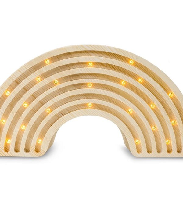 Little Lights, Nattlampa till barnrummet, Regnbåge Trä