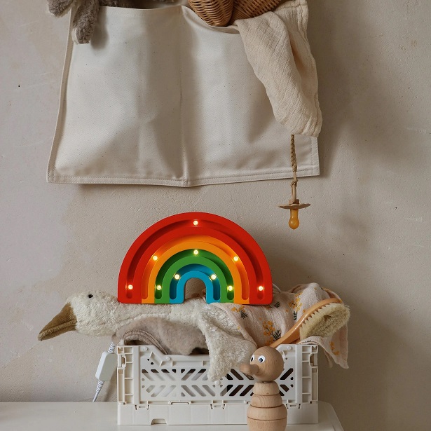 Little Lights, Nattlampa till barnrummet, Regnbåge MINI Classic - Bild 3