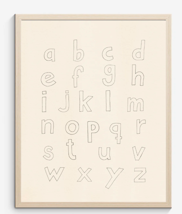 Telkiddo poster ABC print, A4