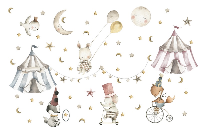 Babylove, väggklistermärke Cirkus