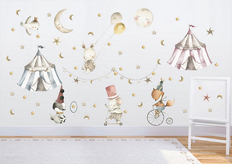 Babylove, väggklistermärke Cirkus - Bild 3