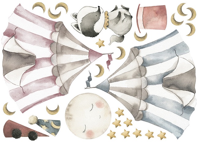 Babylove, väggklistermärke Cirkus - Bild 5