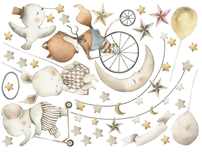 Babylove, väggklistermärke Cirkus - Bild 4