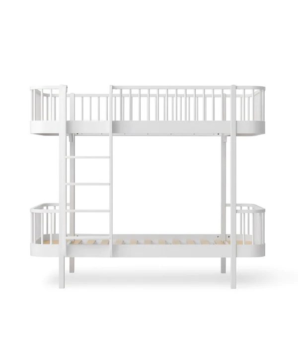 Oliver Furniture, våningsäng vit 90x200