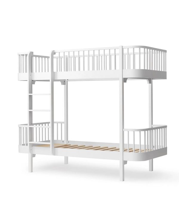 Oliver Furniture, våningsäng vit 90x200