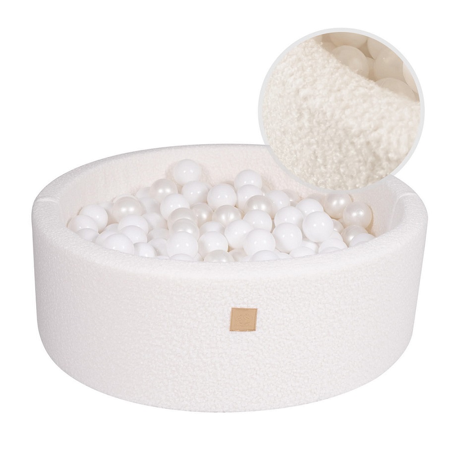 Meow, snövit boucle bollhav med 200 valfria bollar - Bild 8