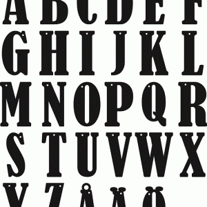 Personligt julhänge, bokstav med namn