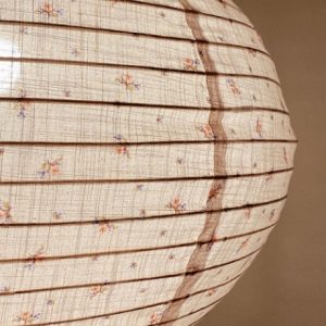 Konges Sløjd, Stor taklampa i bomull, Flower bouquet