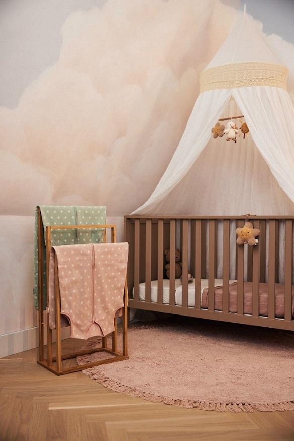 Jollein, boho sänghimmel med spets, vintage ivory - Bild 3