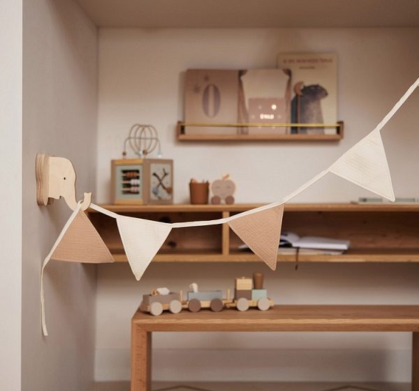 Jollein, vimpel till barnrummet, Biscuit/Ivory