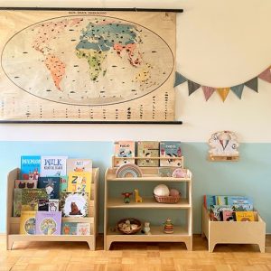 Golvbokhylla till barnrummet, natur