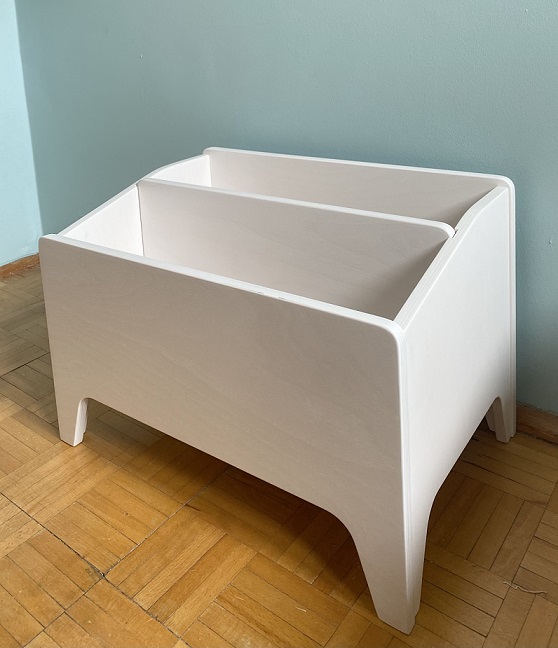 Golvbokhylla till barnrummet, vit - Bild 3