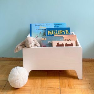 Golvbokhylla till barnrummet, vit